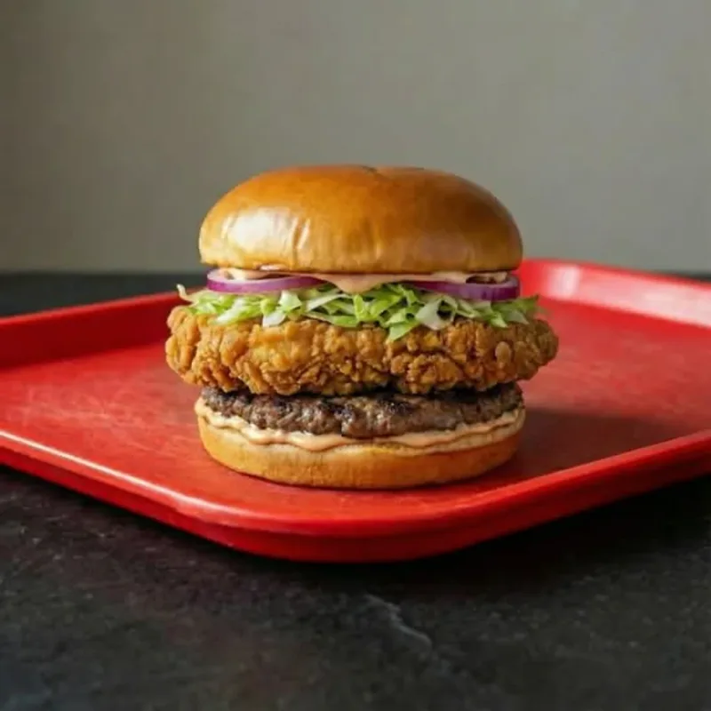 AL Chicken & Beef Burger (Double)